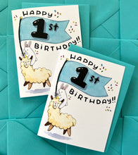Load image into Gallery viewer, Happy 1st Birthday Card