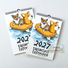 Load image into Gallery viewer, 2027 Swimsuit Animals Watercolor Wall Calendar