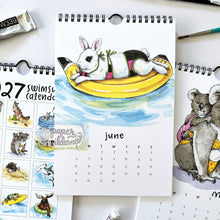 Load image into Gallery viewer, 2027 Swimsuit Animals Watercolor Wall Calendar