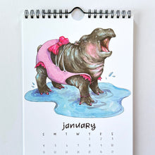 Load image into Gallery viewer, 2026 Swimsuit Animals Watercolor Wall Calendar