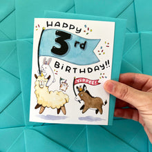 Load image into Gallery viewer, Happy 3rd Birthday Card