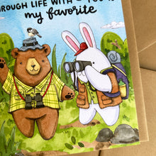 Load image into Gallery viewer, Adventuring Through Life With You Is My Favorite Love Friendship Card