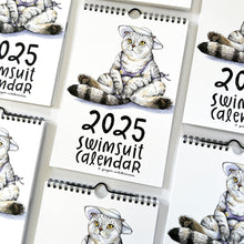 Load image into Gallery viewer, 2025 Swimsuit Animals Watercolor Wall Calendar