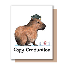 Load image into Gallery viewer, Capy Graduation Capybara Grad Card
