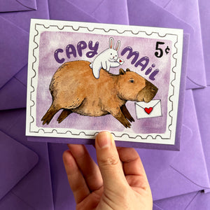Capy Mail Capybara Happy Mail Card