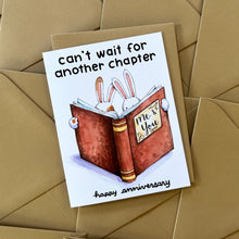Load image into Gallery viewer, Another Chapter Book Lover Anniversary Card