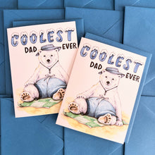 Load image into Gallery viewer, Coolest Dad Ever Polar Bear Father's Day Card