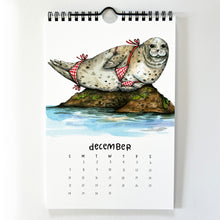 Load image into Gallery viewer, 2025 Swimsuit Animals Watercolor Wall Calendar