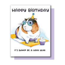 Load image into Gallery viewer, Guinea Pig Happy Birthday Card