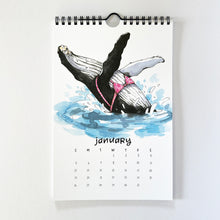 Load image into Gallery viewer, 2025 Swimsuit Animals Watercolor Wall Calendar