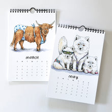 Load image into Gallery viewer, 2025 Swimsuit Animals Watercolor Wall Calendar