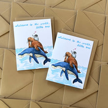 Load image into Gallery viewer, Whalecome To The World Little One New Baby Card