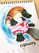 Load image into Gallery viewer, 2022 Swimsuit Animals Watercolor Wall Calendar