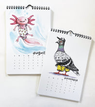 Load image into Gallery viewer, IMPERFECT/SECONDS QUALITY 2023 Swimsuit Animals Watercolor Wall Calendar
