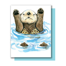 Load image into Gallery viewer, Swim Pals Blank Notes Boxed Set of 8 Greeting Cards and Envelopes
