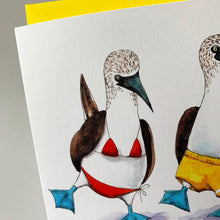 Load image into Gallery viewer, I Like Your Boobies Blue-footed Booby Card