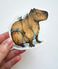 Load image into Gallery viewer, Capybara in Swimsuit Vinyl Die Cut Weatherproof Sticker
