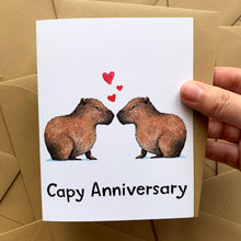Load image into Gallery viewer, Capy Anniversary Capybara Card
