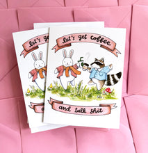 Load image into Gallery viewer, Let's Get Coffee and Talk Shit Friendship Card