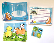 Load image into Gallery viewer, Corgi Letter Writing Kit Dog Stationery Set Snail Mail Kit
