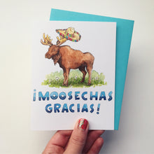 Load image into Gallery viewer, Moosechas Gracias Muchas Gracias Thank You Card