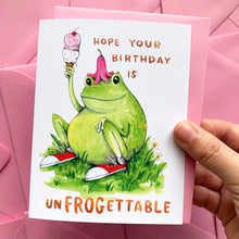 Load image into Gallery viewer, Hope Your Birthday Is Unfrogettable Card