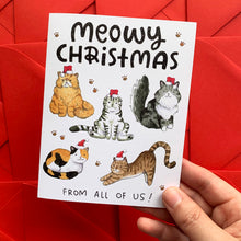 Load image into Gallery viewer, Meowy Christmas Card