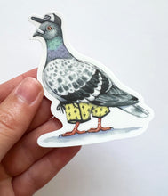 Load image into Gallery viewer, Pigeon in Swimsuit Vinyl Die Cut Weatherproof Sticker