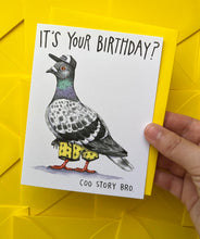 Load image into Gallery viewer, Pigeon Coo Story Bro Happy Birthday Card