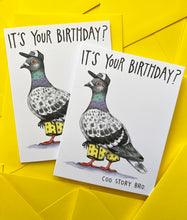 Load image into Gallery viewer, Pigeon Coo Story Bro Happy Birthday Card