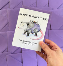 Load image into Gallery viewer, Possum Mom Mother's Day Card