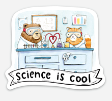 Load image into Gallery viewer, Science Is Cool Vinyl Die Cut Weatherproof Sticker