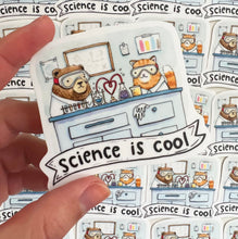 Load image into Gallery viewer, Science Is Cool Vinyl Die Cut Weatherproof Sticker