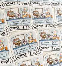 Load image into Gallery viewer, Science Is Cool Vinyl Die Cut Weatherproof Sticker