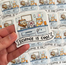 Load image into Gallery viewer, Science Is Cool Vinyl Die Cut Weatherproof Sticker