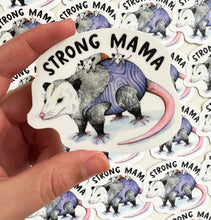 Load image into Gallery viewer, Strong Mama Possum Vinyl Die Cut Weatherproof Sticker