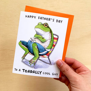Toadally Cool Guy Father's Day Card