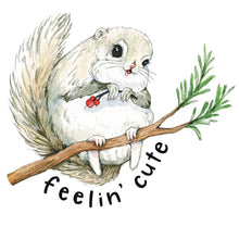 Load image into Gallery viewer, Feelin' Cute Siberian Squirrel Vinyl Die Cut Weatherproof Sticker