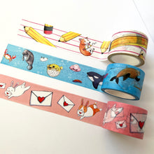 Load image into Gallery viewer, Bunny Mail 30mm Washi Tape