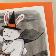 Load image into Gallery viewer, Sup Witches Halloween Bunny Card