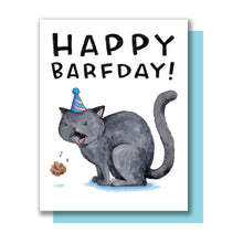 Load image into Gallery viewer, Happy Barfday Happy Birthday Cat Barf Card

