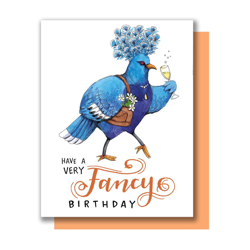 Have A Very Fancy Birthday Pigeon Happy Birthday Card