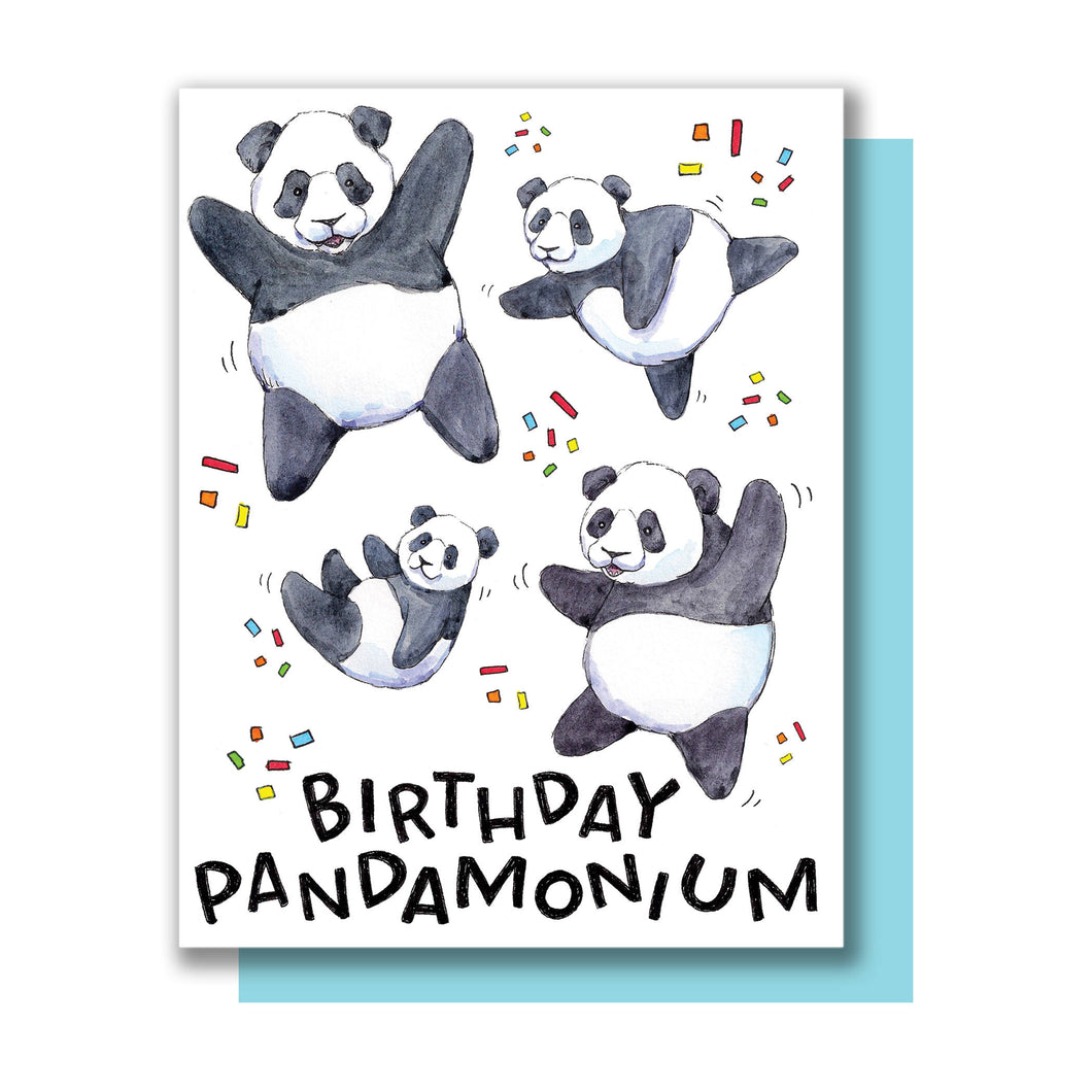 Birthday Pandamonium Panda Happy Birthday Card