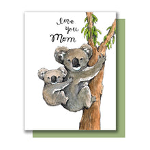 Load image into Gallery viewer, Love You Mom Mother And Baby Koala Mother's Day Card