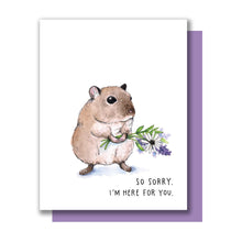 Load image into Gallery viewer, So Sorry I&#39;m Here For You Sympathy Mouse Card
