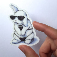 Load image into Gallery viewer, Bunny Vinyl Die Cut Weatherproof Sticker