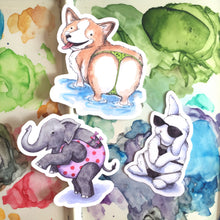 Load image into Gallery viewer, Corgi Vinyl Die Cut Weatherproof Sticker