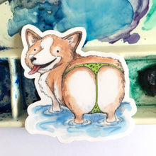 Load image into Gallery viewer, Corgi Vinyl Die Cut Weatherproof Sticker