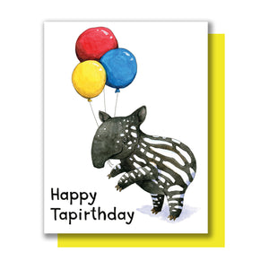 Happy Tapirthday Happy Birthday Tapir Card