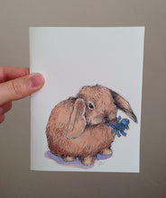 Load image into Gallery viewer, Party Bunny Lop Rabbit Happy Birthday Congrats Card